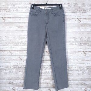 Jones New York Womens Jeans Sz 6 Straight Short Gray 82A